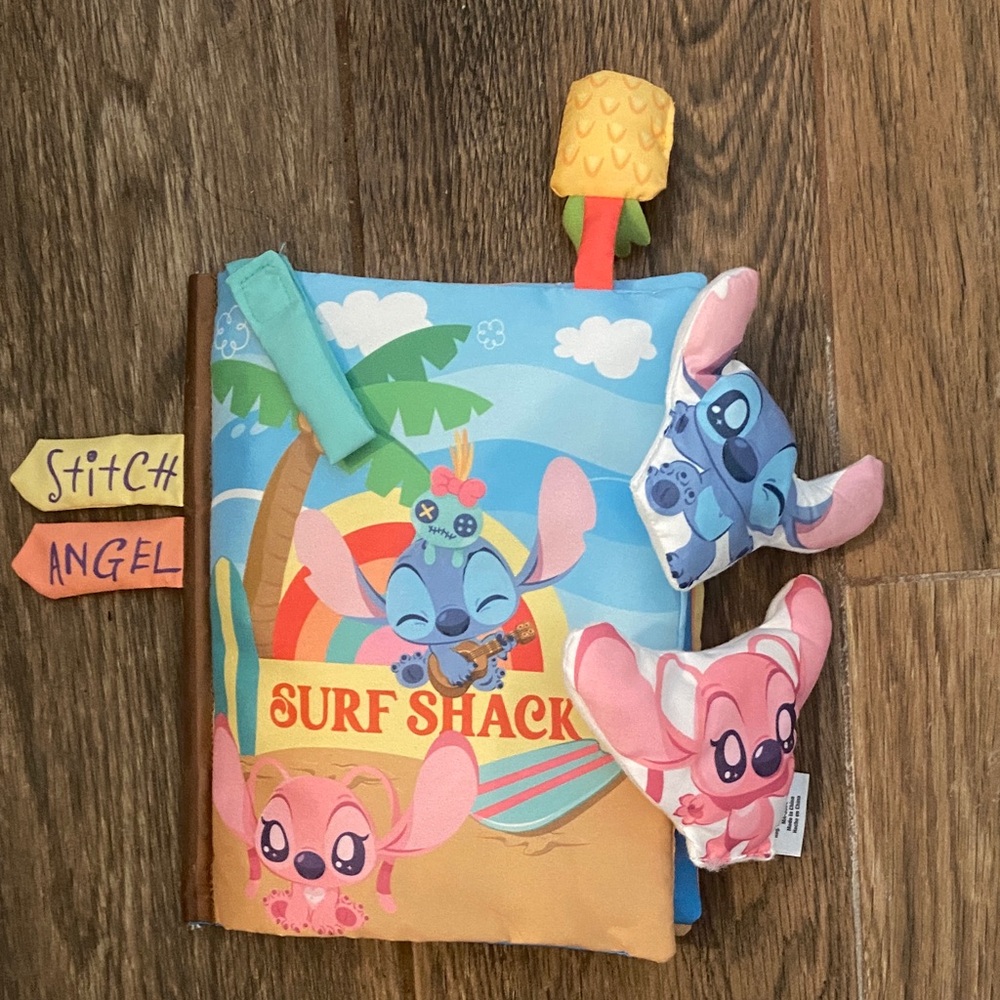 🧡 Disney Stitch & Angel Surf Shack Soft Book